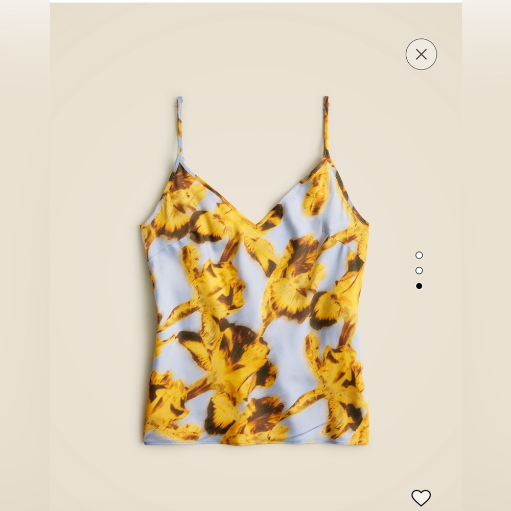 NWT J. Crew Drapey camisole in saffron floral